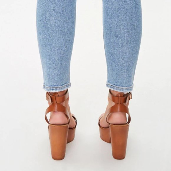 Faux Leather Open-Toe Heels - Picture 4 of 4